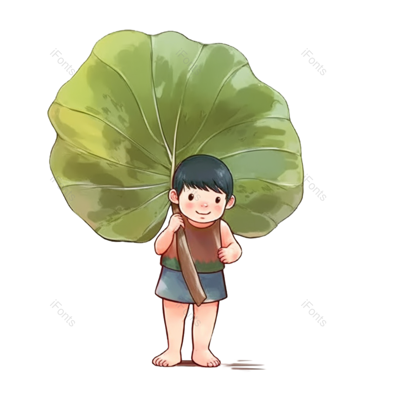 叶子图片,儿童节元素,夏至PNG,元素免抠素材
